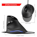 Souris Gaming Verticale Filaire Zelotes T-30 3200 DPI image #04