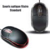 Souris optique filaire Standard USB 2.0 1000 DPI