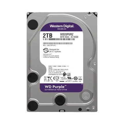 Disque-Dur 2TB Purple WD pour vidéo surveillance