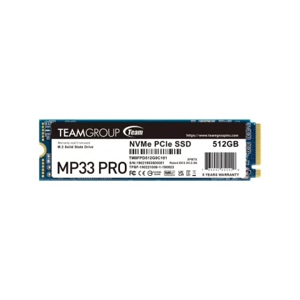 SSD NVMe M.2 512GB TeamGroup MP33 PRO PCIe Gen3X4 image #02