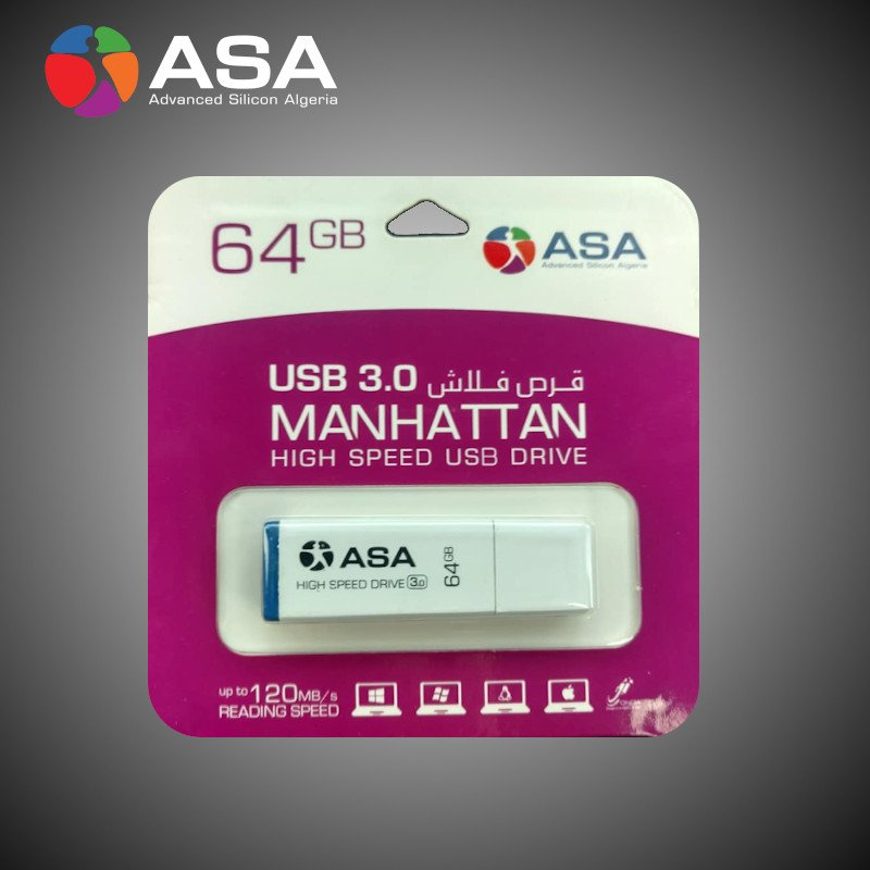 Flash-disque ASA 64Go 3.0 Manhattan Flash-disque ASA 64Go 3.0 Manhattan