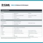 Adaptateur D-Link DWA‑140 USB Sans fil image #01