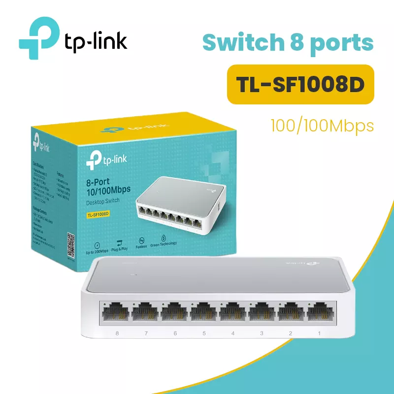 Switch 8-Ports TP-Link TL-SF1008D 10-100Mbps image #01