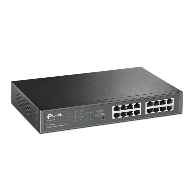 Switch Easy Smart 16 Ports Gigabit - 8 Ports PoE+ TL-SG1016PE image #02