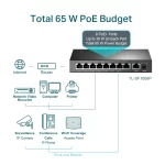 Switch PoE 9-Ports TP-Link TL-SF1009P 10-100Mbps image #05