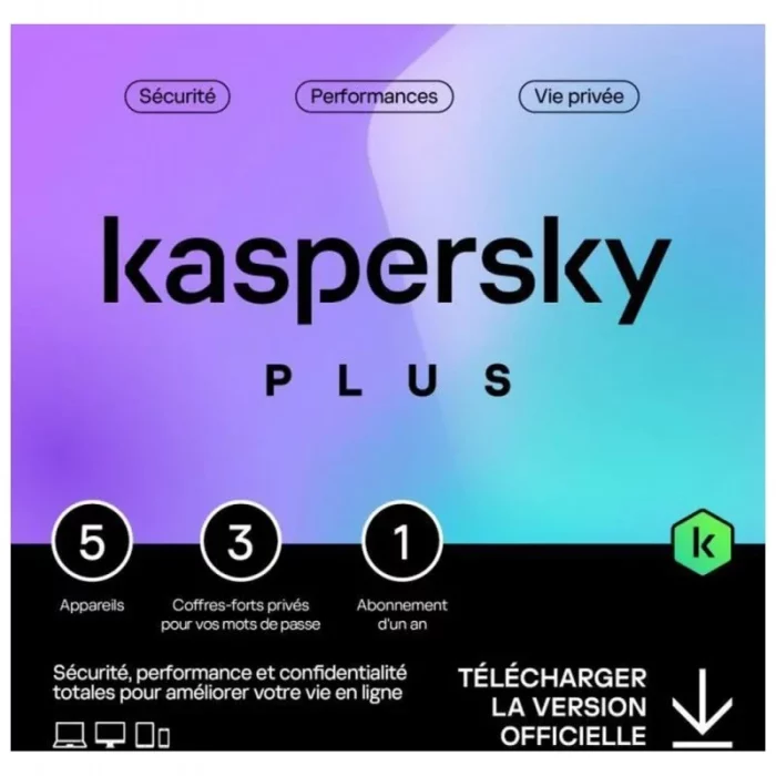 Anti virus Kaspersky 5 postes PLUS
