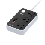 Multiprise Ldnio 3 prises 220V 4 prises USB SC3412 2500W 10A image 02