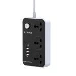 Multiprise Ldnio 3 prises 220V 4 prises USB SC3412 2500W 10A image 03