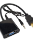 Adaptateur HDMI to VGA + Audio Noir 01