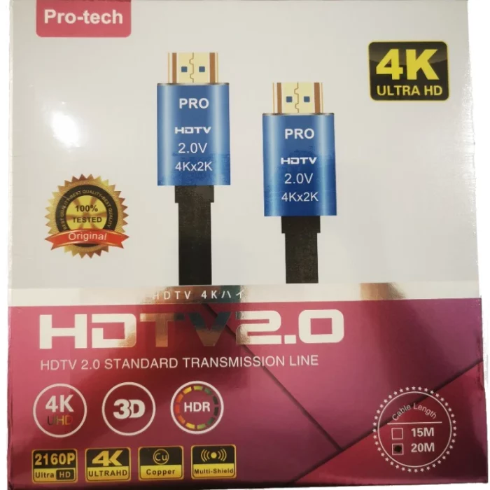 Cable HDMI Pro tech 4K 20m 01
