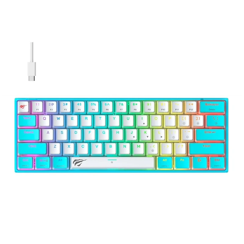 Clavier Mecanique Havit KB877L Retro eclaire USB Type C image 01