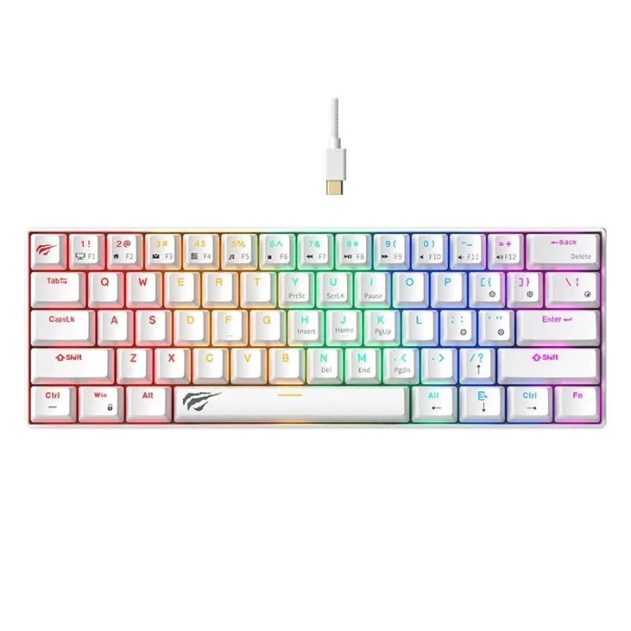 Clavier mecanique HAVIT KB903L Blanc Gaming