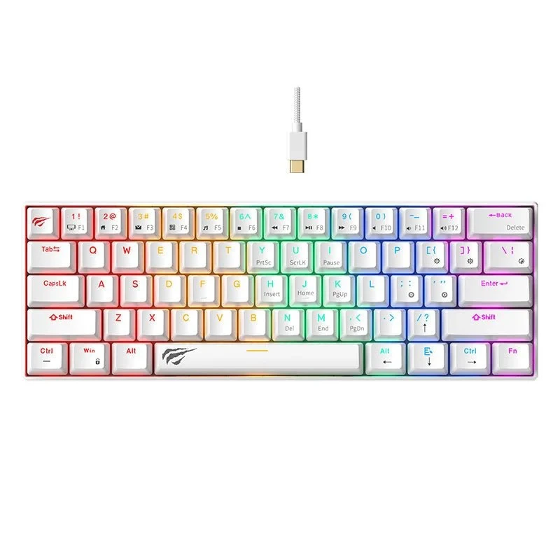 Clavier mecanique HAVIT KB903L Blanc Gaming