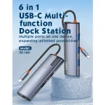 Hub SIYOTEAM DS‑16H USB‑C 6‑en‑1 01