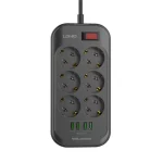 Multiprise SIYOTEAM SE6403 2500W 6 prises + 4 USB Auto ID 01