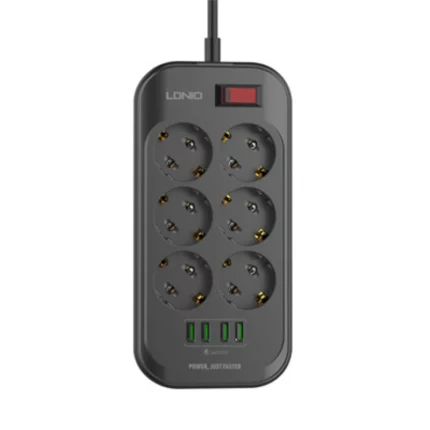 Multiprise SIYOTEAM SE6403 2500W 6 prises + 4 USB Auto ID 01