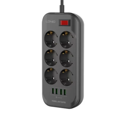 Multiprise SIYOTEAM SE6403 2500W 6 prises + 4 USB Auto ID 02