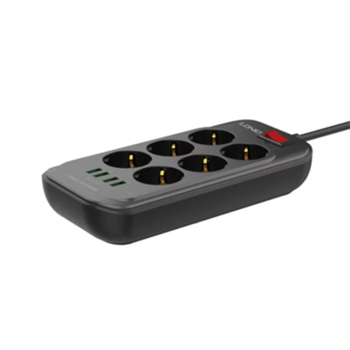 Multiprise SIYOTEAM SE6403 2500W 6 prises + 4 USB Auto ID 03