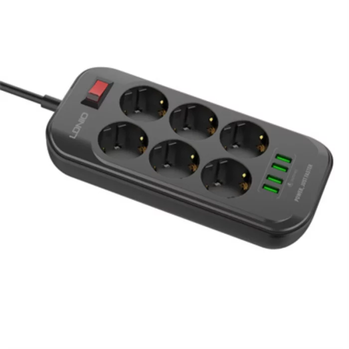 Multiprise SIYOTEAM SE6403 2500W 6 prises + 4 USB Auto ID 04