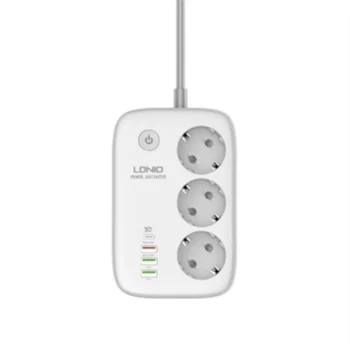 Multiprise SIYOTEAM SEW3452 3 prises et 4 ports USB 01