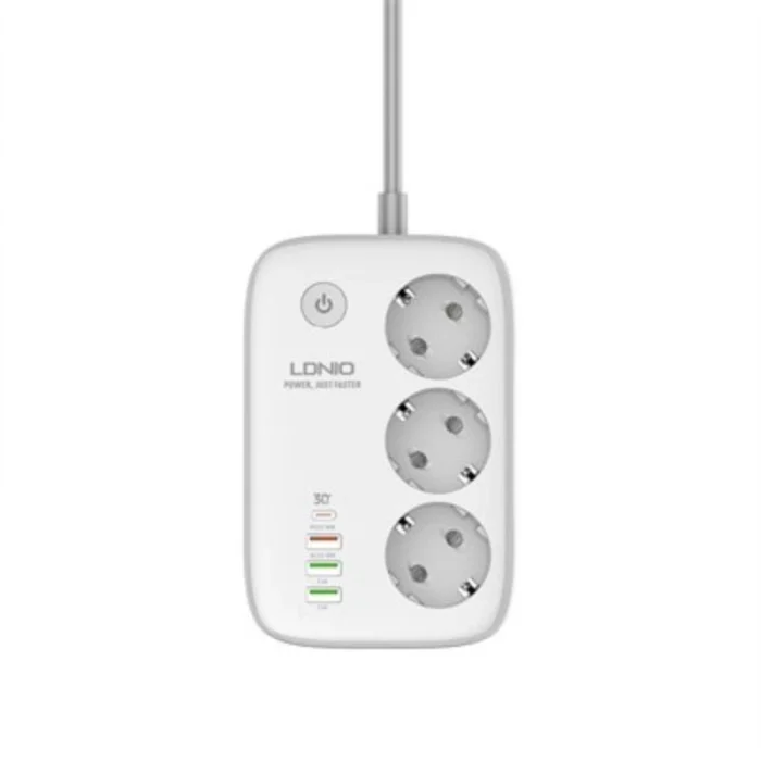 Multiprise SIYOTEAM SEW3452 3 prises et 4 ports USB 01