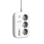 Multiprise SIYOTEAM SEW3452 3 prises et 4 ports USB 02