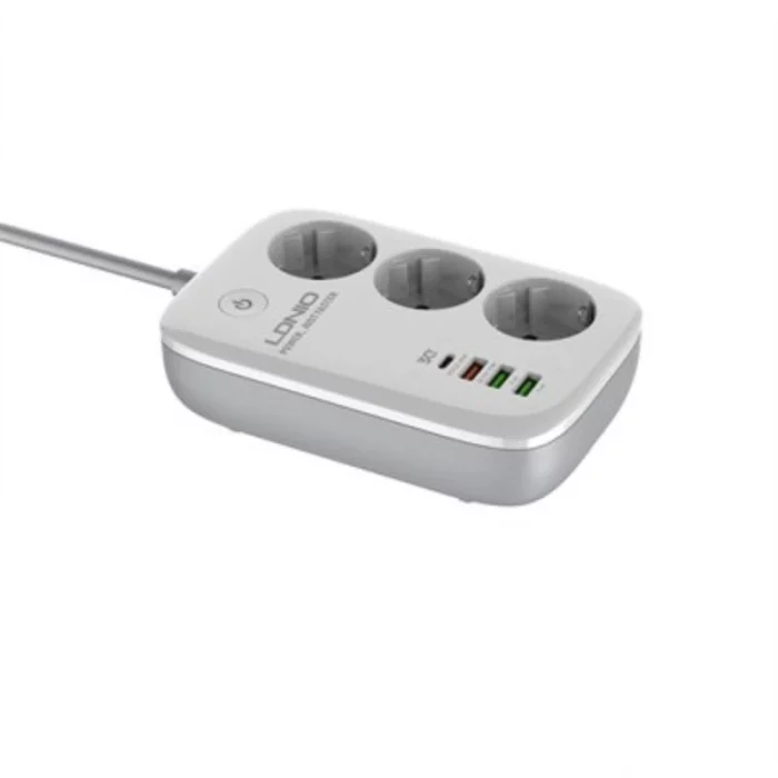 Multiprise SIYOTEAM SEW3452 3 prises et 4 ports USB 04
