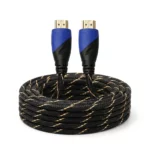 câble hdmi 15m capsys rond full hd 4k connecteurs plaqués or