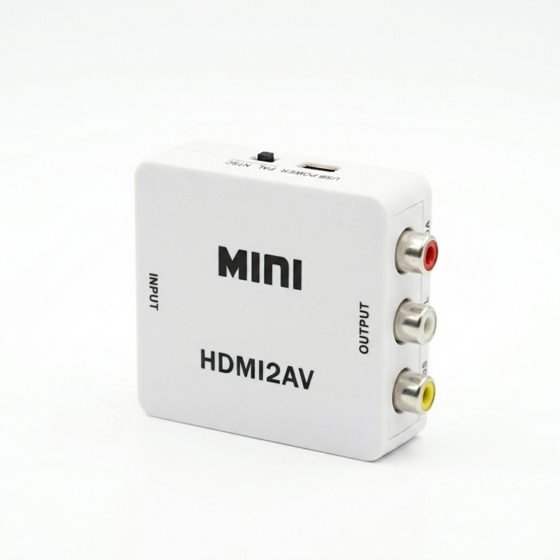 convertisseur av vers hdmi 1080p rca analogique plug and play compact