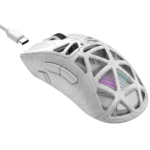 souris gaming tri-mode havit ms-1043wb ultra-légère rgb blanc noir
