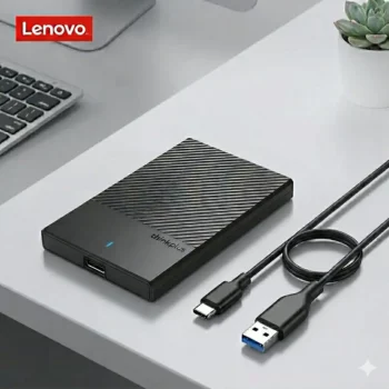 Rack Externe Lenovo K01-C Original 2.5 pouces USB 3.0 avec adaptateur Type-C pour HDD et SSD SATAp0rq8rp0rq8rp0rq