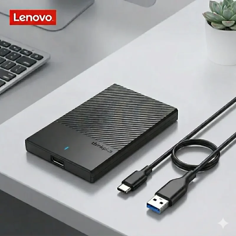 Rack Externe Lenovo K01-C Original 2.5 pouces USB 3.0 avec adaptateur Type-C pour HDD et SSD SATAp0rq8rp0rq8rp0rq