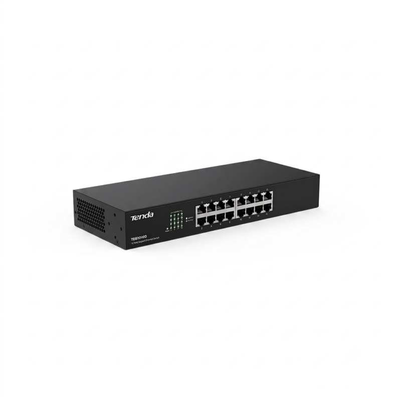 Switch Tenda 16 Ports Gigabit TEG1016G rackable pour réseau d'entreprise en Algérie
