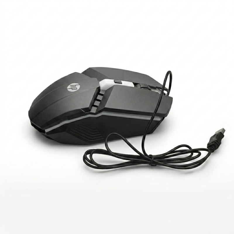 souris usb hp g270 rgb optique ambidextre noire