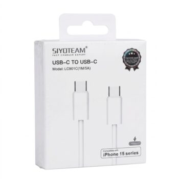 câble usb-c vers usb-c siyoteam lc901c charge rapide renforcé