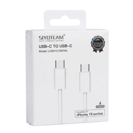 câble usb-c vers usb-c siyoteam lc901c charge rapide renforcé