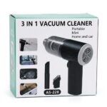 mini aspirateur sans fil AS-228 à Main 3 en 1 Rechargeable pour Voiture et Intérieur